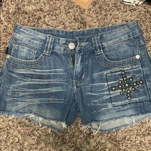 Victoria Beckham for Rock n Republic denim shorts